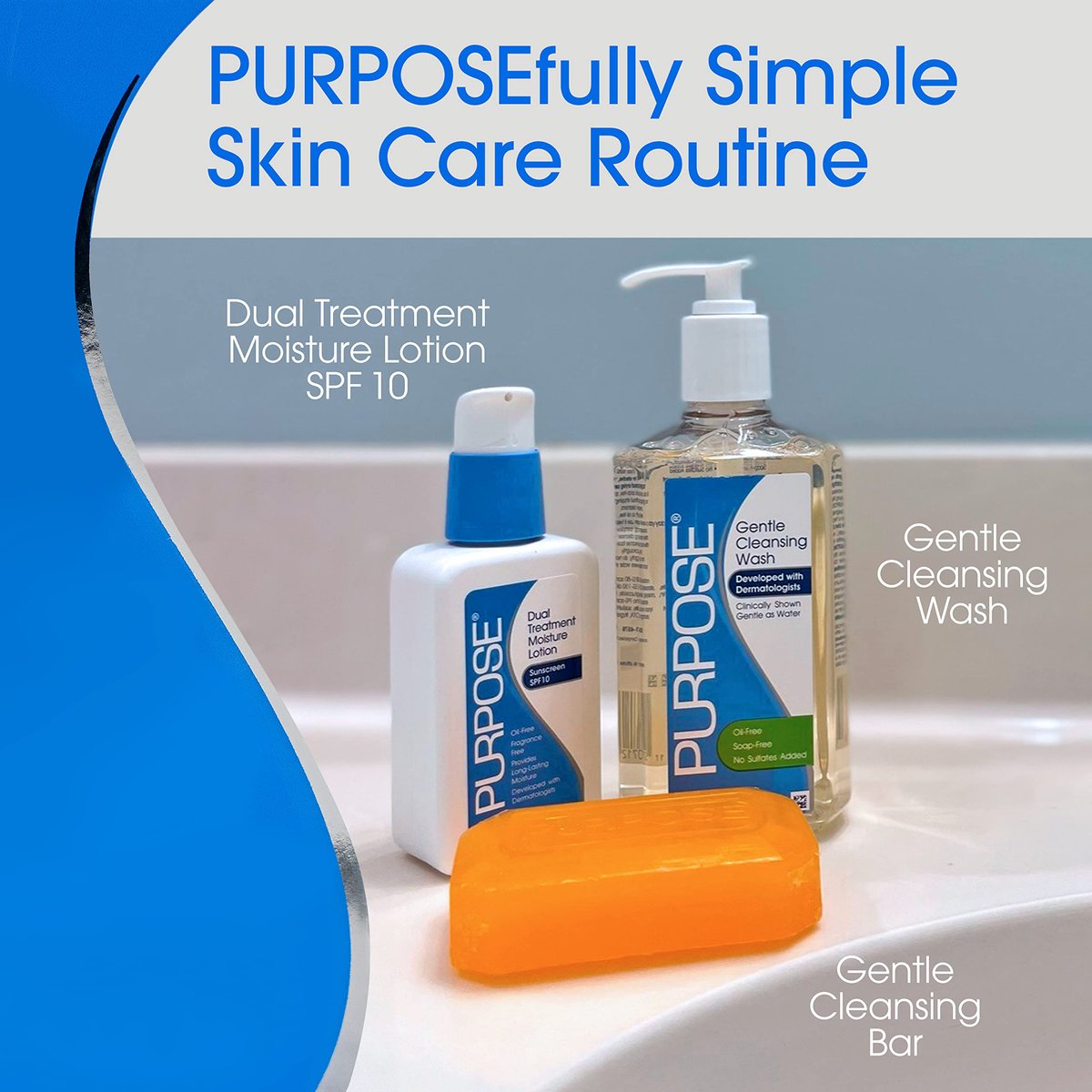 Purpose Dual Treatment Feuchtigkeitslotion mit LSF 10 – Ölfreie, duftstofffreie tägliche Feuchtigkeitspflege für empfindliche Haut – 118 ml (Packung mit 2)
