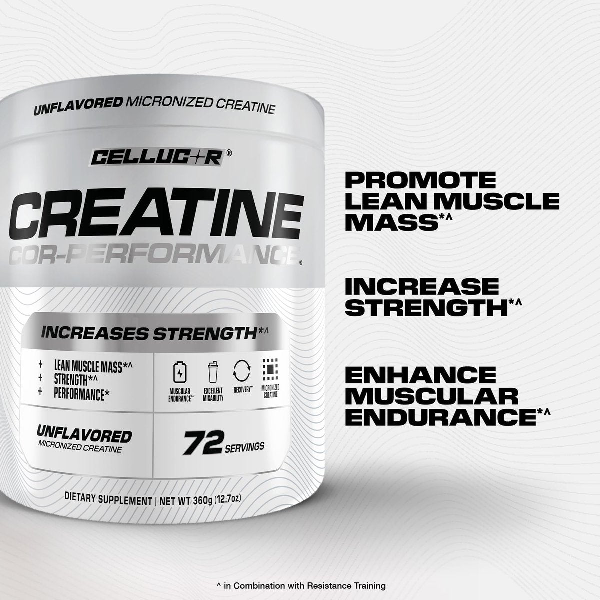 Cellucor Cor-Performance Creatin Monohydrat für Kraft und Muskelwachstum, 72 Portionen