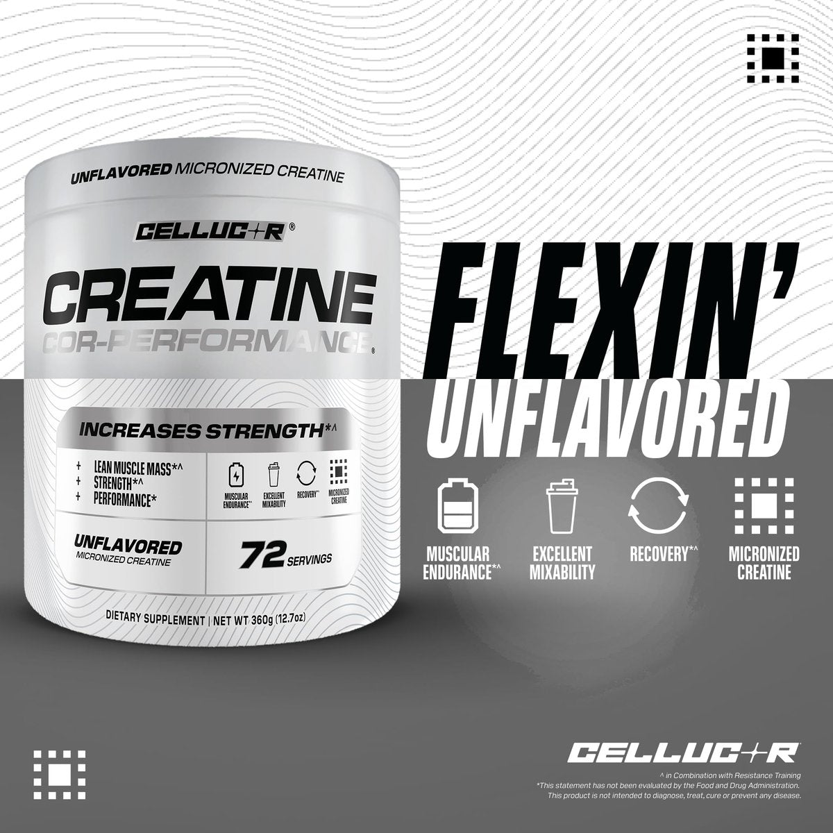 Cellucor Cor-Performance Creatin Monohydrat für Kraft und Muskelwachstum, 72 Portionen