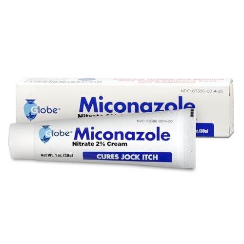 Globe Miconazol Nitrat 2% Antimykotische Creme 28 g – Behandelt Fußpilz, Juckreiz, Ringelflechte und mehr