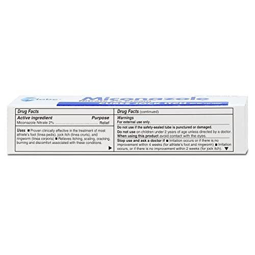 Globe Miconazol Nitrat 2% Antimykotische Creme 28 g – Behandelt Fußpilz, Juckreiz, Ringelflechte und mehr