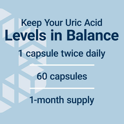 Life Extension Uric Acid Control – Fördert gesundes Harnsäuregleichgewicht, unterstützt Gelenkgesundheit, glutenfrei, nicht gentechnisch verändert, vegetarisch, 60 Kapseln