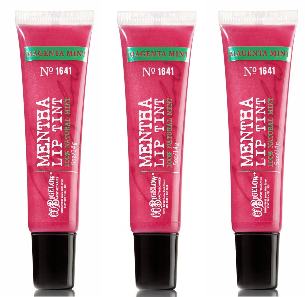 Bath & Body Works C.O. Bigelow Mentha Lip Tint 3er-Pack Magenta Mint #1641