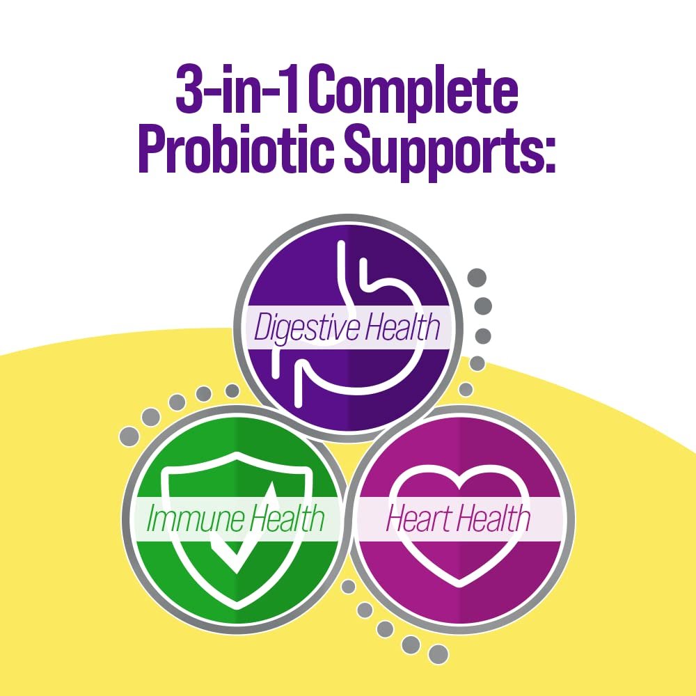 Culturelle 3-in-1 Complete Probiotikum Tägliche Formel, Einmal täglich Probiotikum, Unterstützt Ihr Verdauungssystem, Stärkt die natürlichen Immunabwehrkräfte, Plus Omega 3, Non-GMO, 30 Kapseln