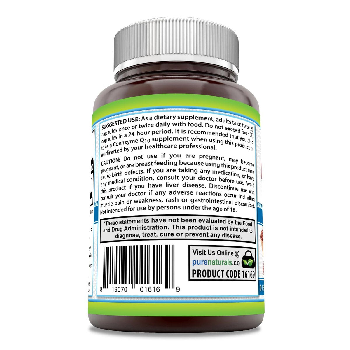 Pure Naturals Rotschimmelreis 1200 mg pro Portion, 240 Kapseln – Nahrungsergänzung, Nicht-GVO, Glutenfrei, Hergestellt in USA
