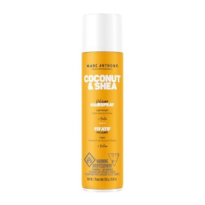 Marc Anthony Volumen-Haarspray für Volumen & Glanz, Kokosnuss & Shea - Lang anhaltender, anti-humider, flexibler Halt ohne Kleben, Rückstände oder Schuppen