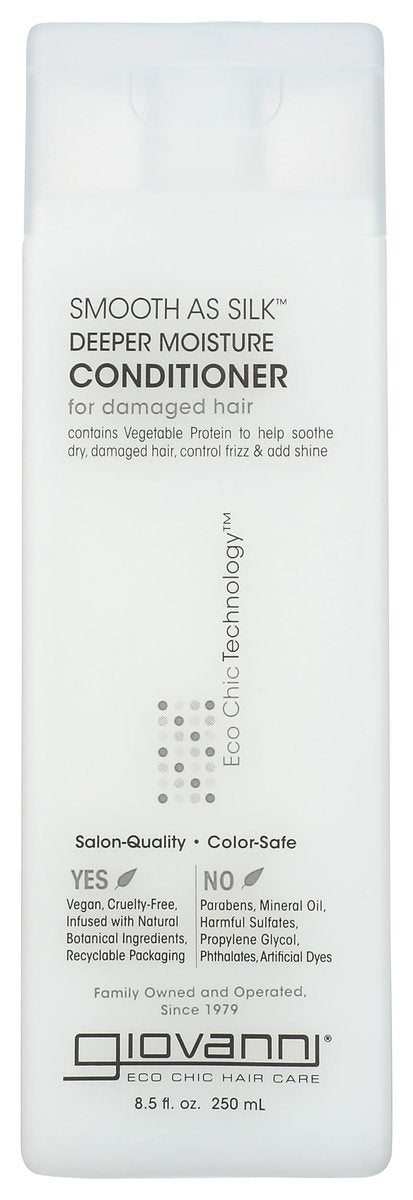 GIOVANNI Smooth As Silk Conditioner, 8,5 FZ – Seidig glattes Haar