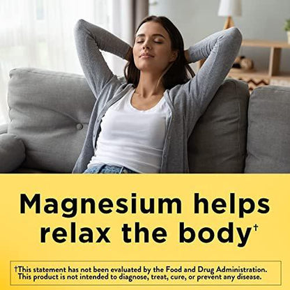 Nature Made Magnesiumoxid 250 mg – Magnesium für Muskeln, Herz, Knochen und Nerven – 100 Tabletten, 100 Tage Versorgung
