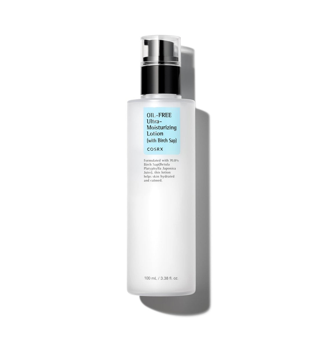 COSRX Oil Free Lotion mit Birkensaft – Tägliche Feuchtigkeitspflege für zu Akne neigende Haut, 100 ml
