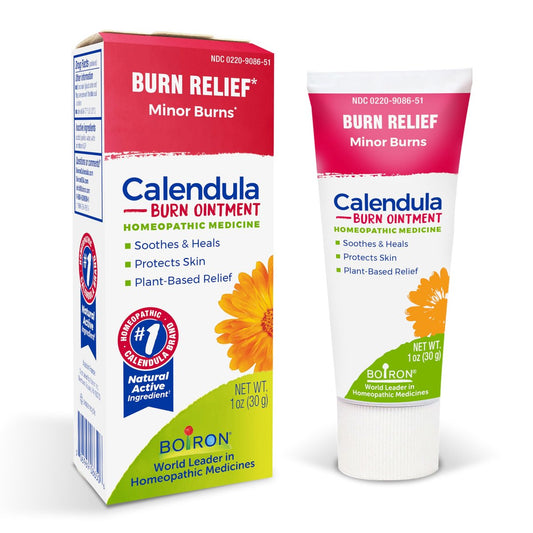 Boiron Calendula Brandsalbe – Linderung bei leichten Verbrennungen durch Kochen, Reibung oder Sonnenbrand – 28 g