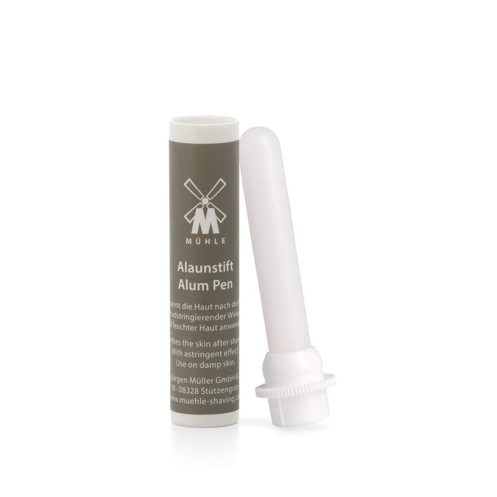 MÜHLE Alaunstift - Natürlicher Alaunstein nach der Rasur, antiseptisch, hilft bei der Heilung von Schnitten, Kratzern und Rasierpickeln