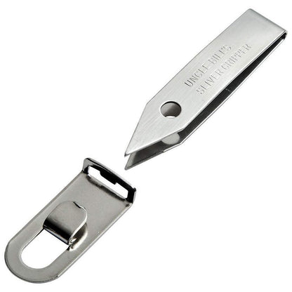 Uncle Bill's Sliver Gripper Pinzette mit Schlüsselanhänger-Clip – Edelstahl, Industriequalität