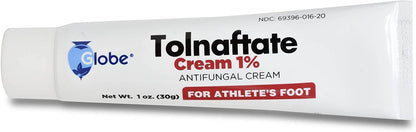 Globe Tolnaftat 1% Creme 1 oz (6er Pack) – Antimykotische Behandlung, klinisch wirksam gegen Fußpilz und Ringelflechte