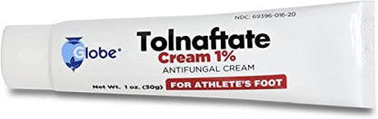 Globe Tolnaftat 1% Creme 1 oz (6er Pack) – Antimykotische Behandlung, klinisch wirksam gegen Fußpilz und Ringelflechte