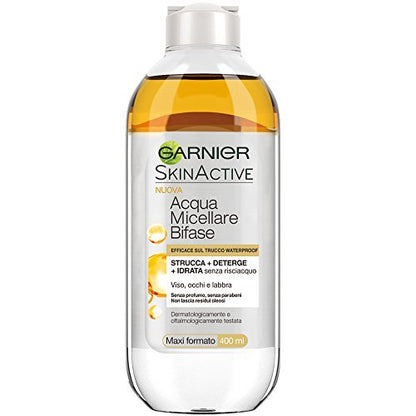 Garnier Mizellen-Reinigungswasser mit Arganöl, 400 ml – Sanfter Reiniger für Make-up und Haut