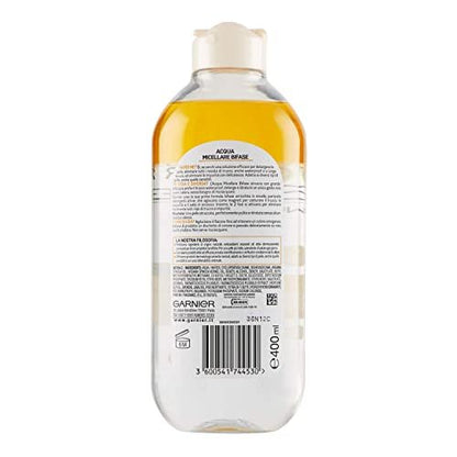 Garnier Mizellen-Reinigungswasser mit Arganöl, 400 ml – Sanfter Reiniger für Make-up und Haut