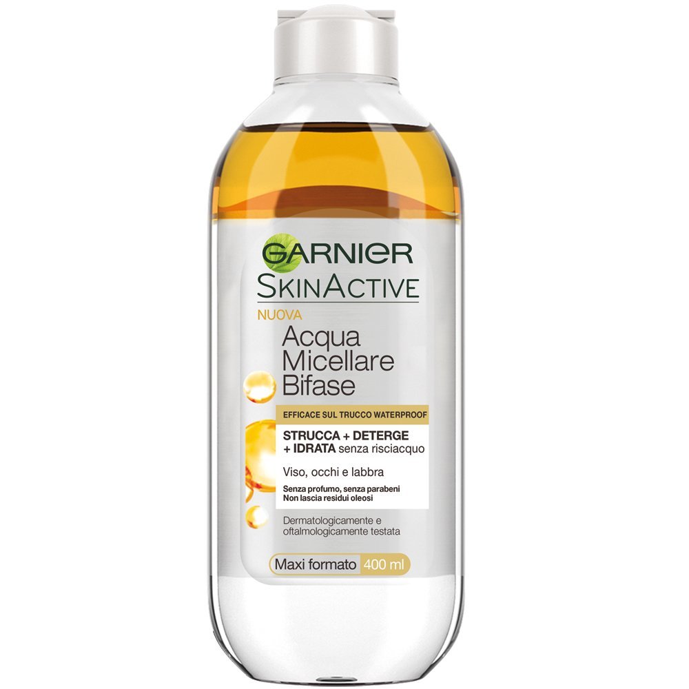 Garnier Mizellen-Reinigungswasser mit Arganöl, 400 ml – Sanfter Reiniger für Make-up und Haut