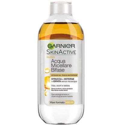 Garnier Mizellen-Reinigungswasser mit Arganöl, 400 ml – Sanfter Reiniger für Make-up und Haut