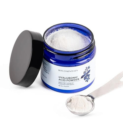 Reines Hyaluronsäure-Pulver – 100% natürlich, vegan, hergestellt in den USA, ergibt über 50 ml DIY Anti-Aging-Serum – polstert und spendet Feuchtigkeit für jugendliche Haut – ~1.000 kDa