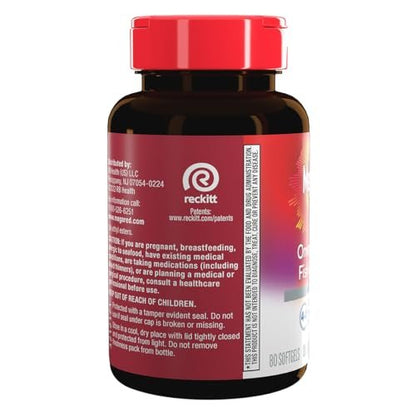 MegaRed Omega 3 Fischöl & Antarktisches Krillöl Softgels – Unterstützung für Gehirn, Herz, Gelenke & Augen (80 Kapseln), Konzentrierte Omega-3-Fettsäuren mit EPA, DHA & Phospholipiden