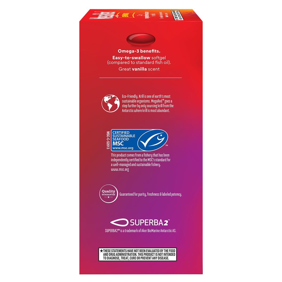 MegaRed Omega 3 Fischöl & Antarktisches Krillöl Softgels – Unterstützung für Gehirn, Herz, Gelenke & Augen (80 Kapseln), Konzentrierte Omega-3-Fettsäuren mit EPA, DHA & Phospholipiden