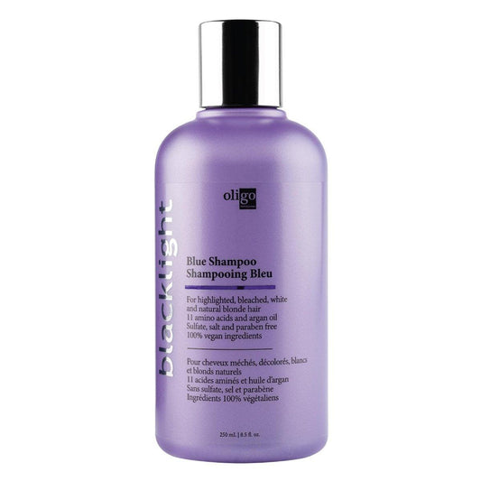 OLIGO PROFESSIONNEL Blacklight Blue Shampoo – Sulfatfreies Blau-Shampoo für blondes und coloriertes Haar – 8,5 oz