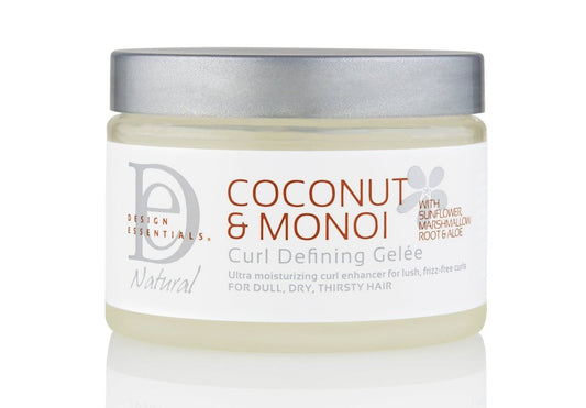 Design Essentials Natural Coconut & Monoi Curl Defining Gelée – Leichte Frizz-Kontrolle für lockiges & krauses Haar, 340 g