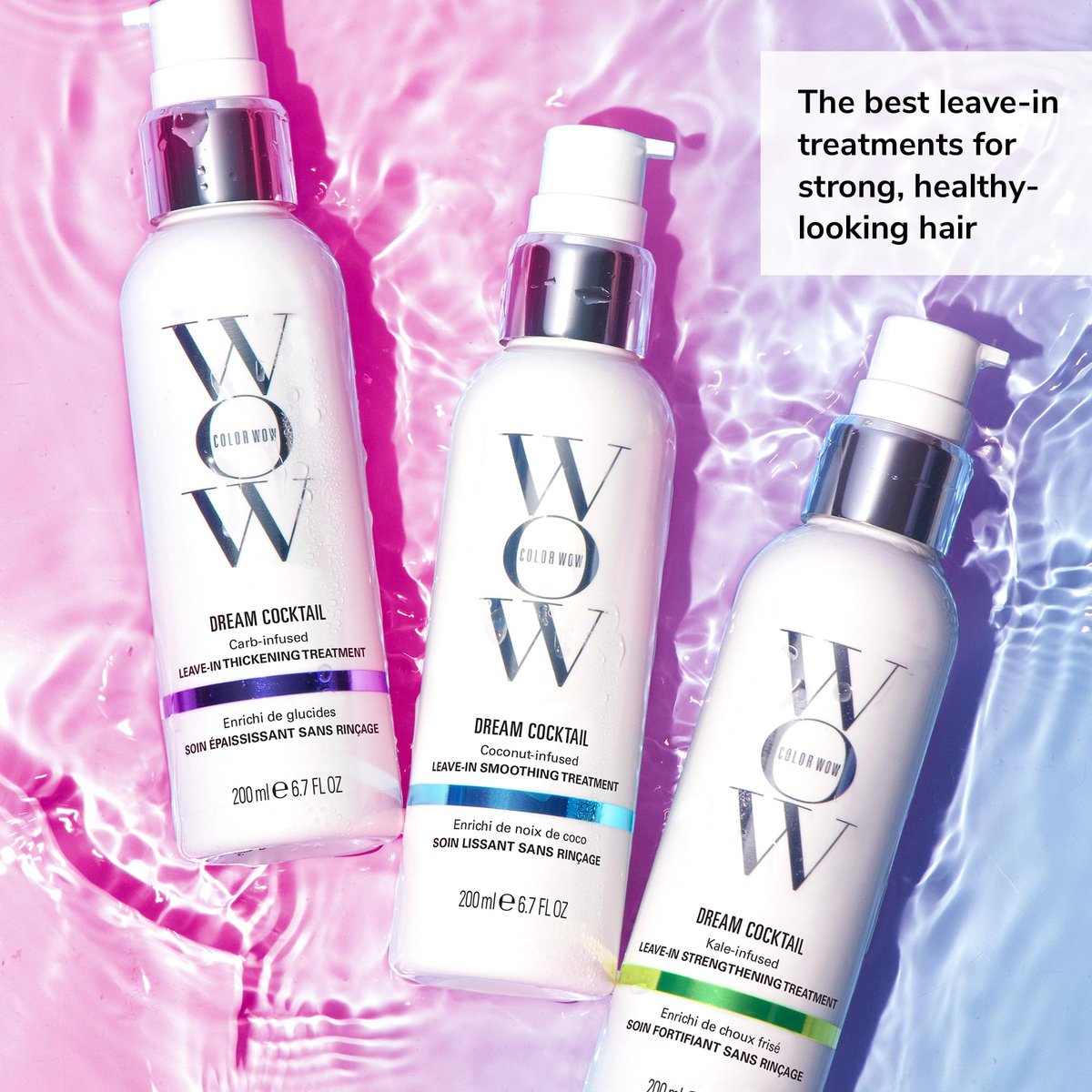 COLOR WOW Dream Cocktail Carb Infused Leave-in Treatment – Feines Haar wird dick & voll – mit Hitzeschutz