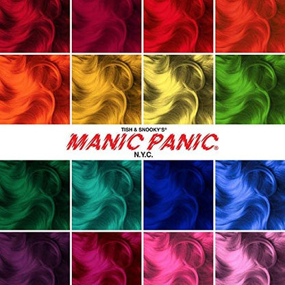 MANIC PANIC Flash Lightning Hair Bleach Kit – Bleichpulver + 30 Volume Entwickler – Aufheller für dunkle Haare – Hellt bis zu 5 Stufen auf – Erzielt mittelblond bis hellblond – Vegan & tierversuchsfrei (2er-Pack)