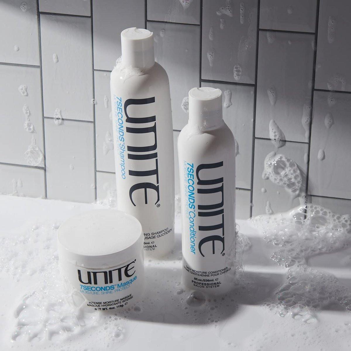 UNITE Hair – 7SECONDS Maske – Tiefenpflege zur Wiederherstellung von Elastizität, Stärke & lang anhaltendem Glanz – Intensive Feuchtigkeitsversorgung für alle Haartypen – 118 ml