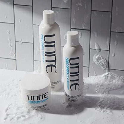 UNITE Hair – 7SECONDS Maske – Tiefenpflege zur Wiederherstellung von Elastizität, Stärke & lang anhaltendem Glanz – Intensive Feuchtigkeitsversorgung für alle Haartypen – 118 ml
