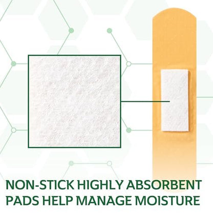 CURAD Assorted Pflaster Sortiment Großpackung | 320 Stück | 5 Stile inklusive wasserfest, transparent, Kunststoff, Heavy Duty & Flex-Fabric | Erste-Hilfe-Set Essentials | Schützt Schrammen, Schnitte & Verbrennungen