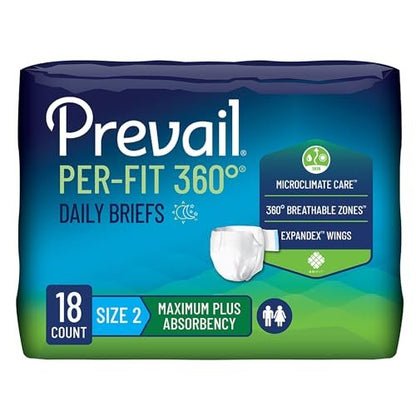 Prevail Perfit Inkontinenzslip Größe 2, 18 Stück – Weiß