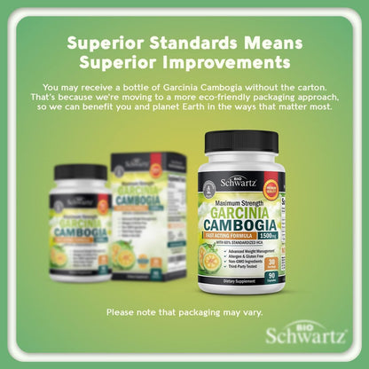 Garcinia Cambogia Abnehmkapseln - 1500 mg HCA reiner Extrakt - Schnell wirkender Appetitzügler - Fatburner für Frauen und Männer zur Gewichtsabnahme - Kohlenhydratblocker Stoffwechsel Diätpillen - 90 Kapseln