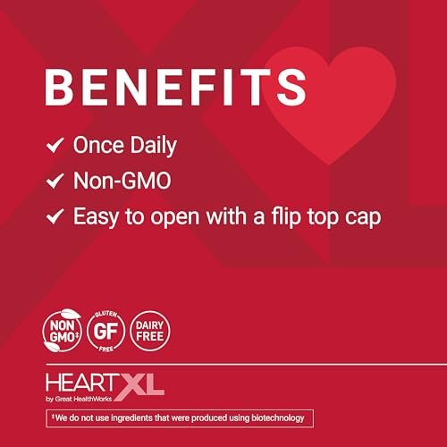 HeartXL Omega-7 Blend – Unterstützung für die Herz-Kreislauf-Gesundheit & gesunden Stoffwechsel – Glutenfreies Herzgesundheits-Präparat – 30 Softgels