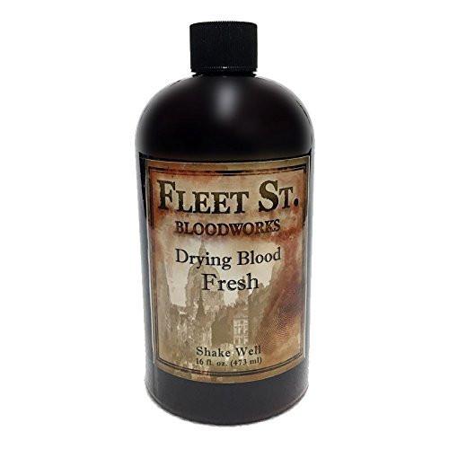 Fleet Street Bloodworks Trocknendes Blut Fresh 16 oz – Alkoholbasiertes, waschbares Kunstblut für Spezialeffekte