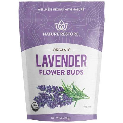 Nature Restore USDA Bio-zertifizierte getrocknete Lavendelblüten, loser Blatt, Extra Qualität, 113 g