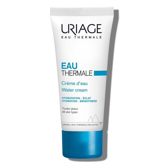 Uriage Eau Thermale Feuchtigkeitscreme mit Hyaluronsäure, 24h Feuchtigkeit, Glanz & Geschmeidigkeit, frische & leichte Gesichtscreme, blumiger Duft, nicht komedogen