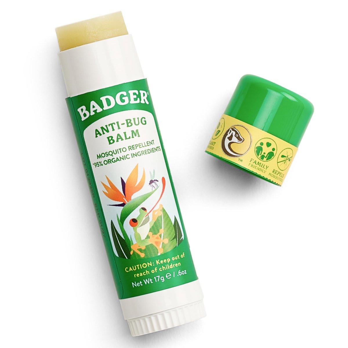 Badger Insektenschutz Stick – Natürlicher Mückenschutz mit Citronella, angenehmer Duft, Reisegröße für Kinder und Erwachsene, 17 g