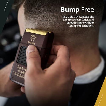 Wahl Professional 5 Star Series Shaver/Shaper – Kabelloser Finish-Trimmer mit Folienrasierer für eine glatte, hautschonende Rasur