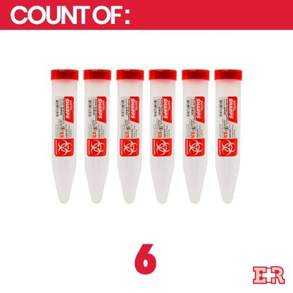 Ever Ready First Aid Porta Sharps Transportabler Behälter für spitze Gegenstände mit Verriegelungsmechanismus - 6 Stück