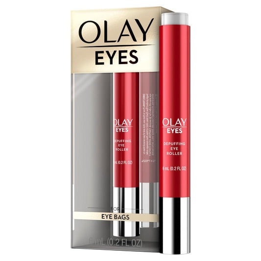 Olay Augentherapie – Depuffing Eye Roller mit Vitamin E – Reduziert Schwellungen und belebt müde Augen – 6 ml