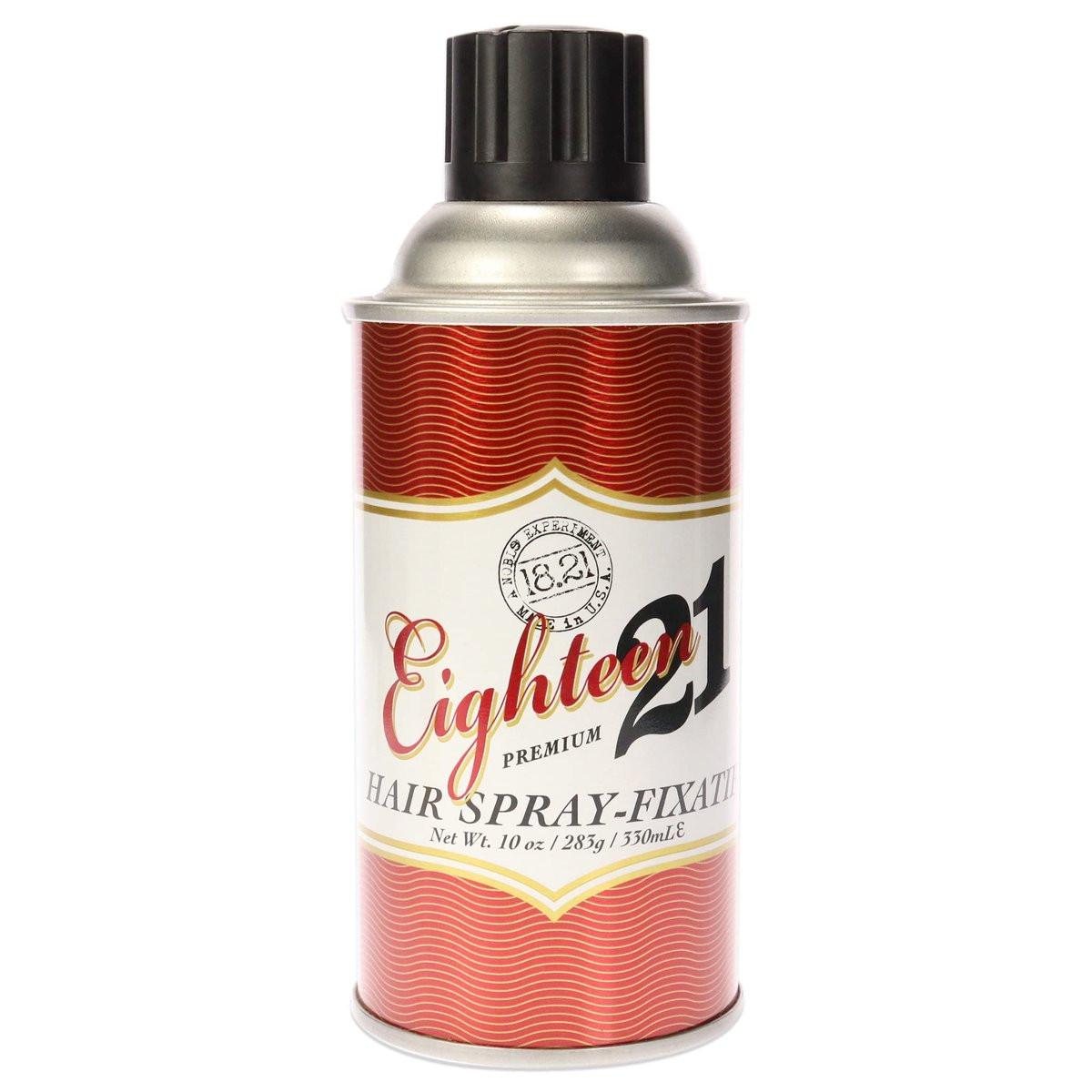 18.21 Man Made Premium Haarspray für Männer – 10 oz | Flexibler Halt, Mattes Finish, Sweet Tobacco Duft