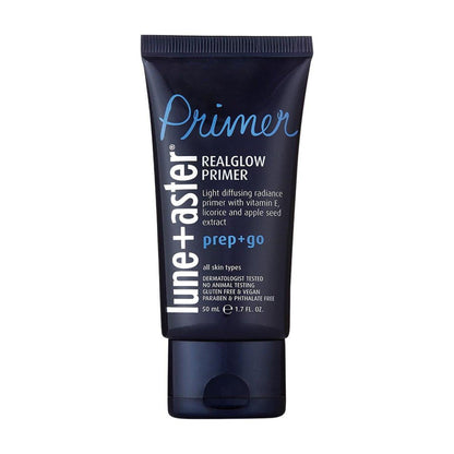 Lune+Aster RealGlow Primer – Sheer Primer für strahlende Haut | Mit Vitamin E & Süßholzextrakt | Für alle Hauttypen | Vegan & Glutenfrei | Dermatologisch & Allergiegetestet | Hergestellt in USA – 50 ml