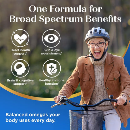 Purity Products Omega 3-6-9 Vegan & Vegetarische Formel – „5 in 1“ Essentielle Fettsäuren Komplex – Wissenschaftlich formuliertes pflanzliches Omega 3 6 9 EFA – (60 Kapseln)