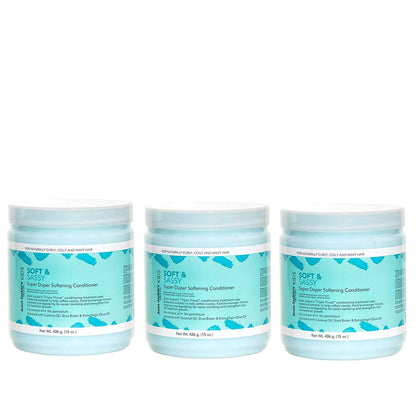 Aunt Jackie's Girls Soft and Sassy Super Duper Softening Conditioner, 15 oz (3er-Pack) – Pflegender Conditioner für Mädchen
