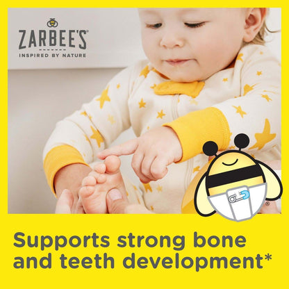 Zarbee's Vitamin-D-Tropfen für Säuglinge, 400 IE (10 µg) flüssiges Nahrungsergänzungsmittel für Babys & Kleinkinder, ab Geburt, inkl. Dosierspritze, 0,47 Fl Oz
