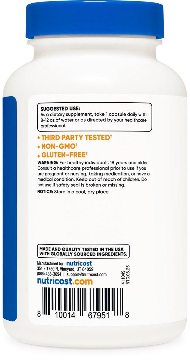 Nutricost TMG (Trimethylglycin) 750mg, 120 Kapseln - Hochwertiges Nahrungsergänzungsmittel