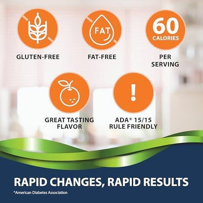 TRUEplus Glukose Tabletten, Orange Geschmack, 15g schnell wirkende Kohlenhydrate, fettfrei, glutenfrei, Energie-Boost, 50 Stück