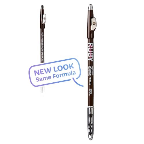 Kiss Go Brow Augenbrauenstift aus Holz Dunkelbraun (6 Stück)
